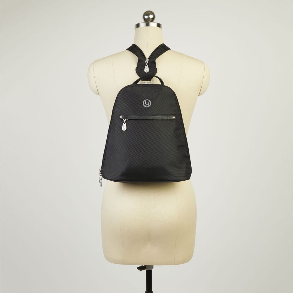 NWT BG by baggallini Memphis Convertible Backpack or Sling Bag in Black